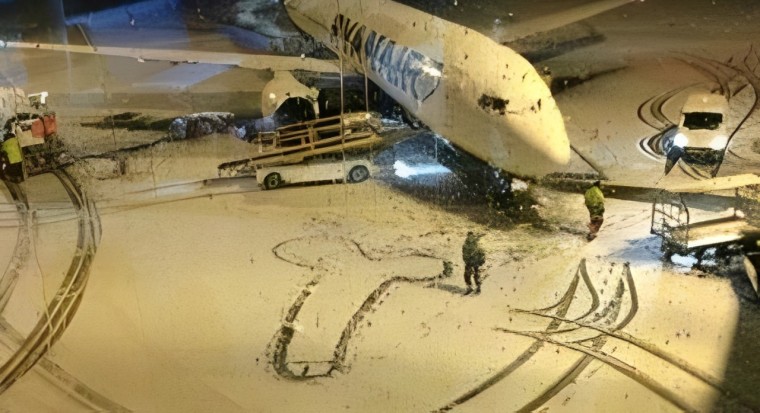 Sneeuwpiemel van Ryanair