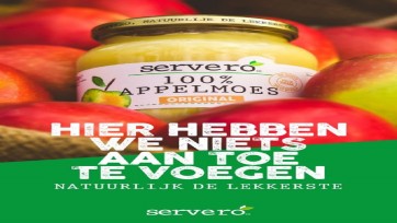 Servero 100% Appelmoes verovert de harten van de consument