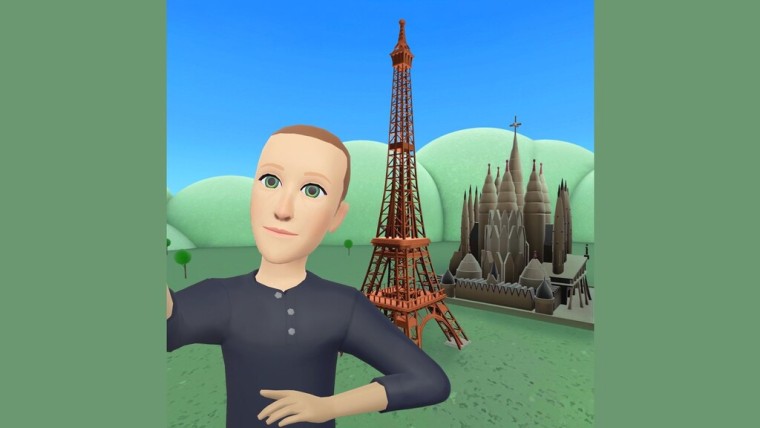 Metaverse selfie Mark Zuckerberg