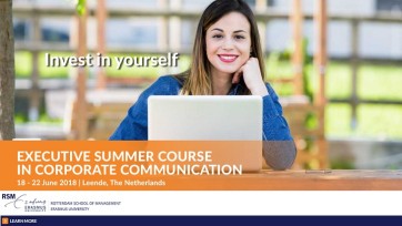 Join our five-day Executive Summer Course in Corporate Communication!