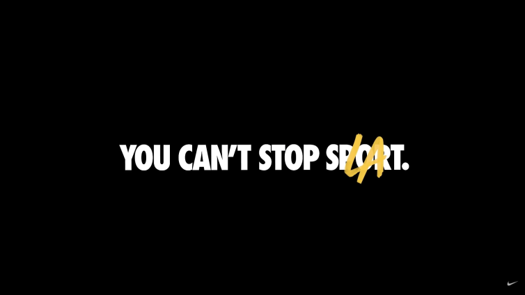 You can't stop sport. You can't stop LA. - Nike