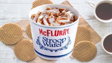 Stroopwafelijs van McDonald's goes USA