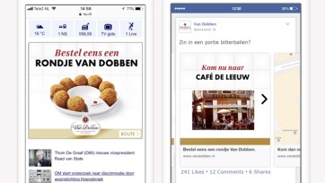 Geo-targeted minicampagne per café verkoopt Rondje Van Dobben