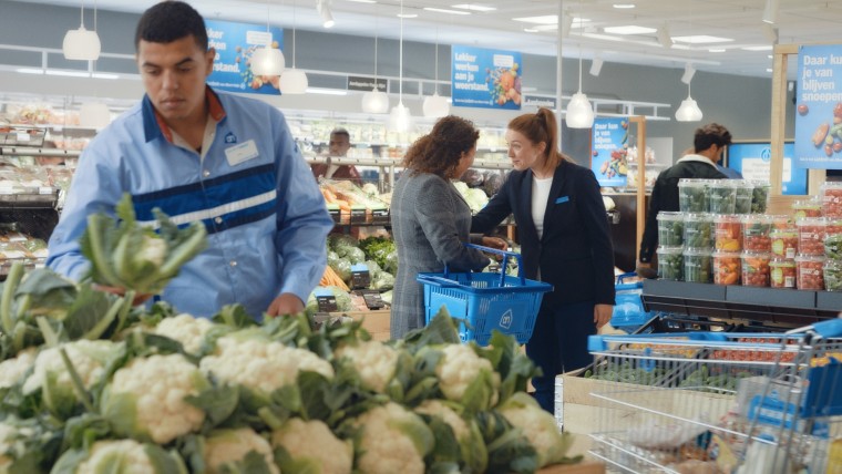 Scène uit een tv-commercial van Albert Heijn 