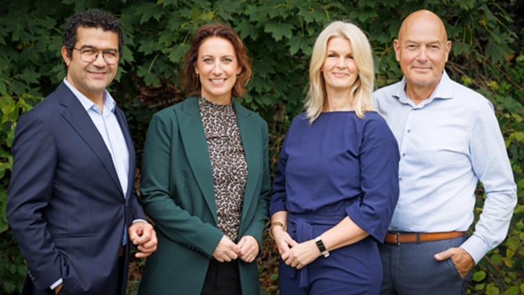 Vlnr Youssef Eddini, Maaike Vissink, Inge Meilink en Erik Visser