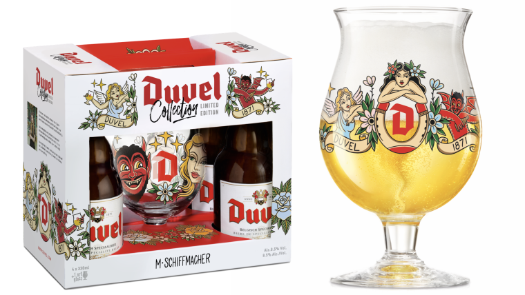 Limited edition Duvel artglas