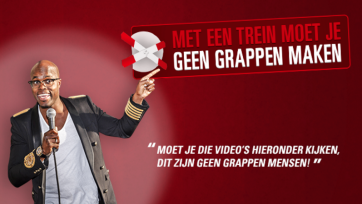 Jandino Asporaat bewaart zijn ‘slechtste grappen’ voor ProRail-campagne