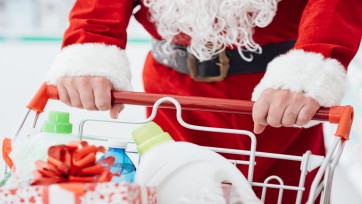 Boodschapper laat het breed hangen met kerst
