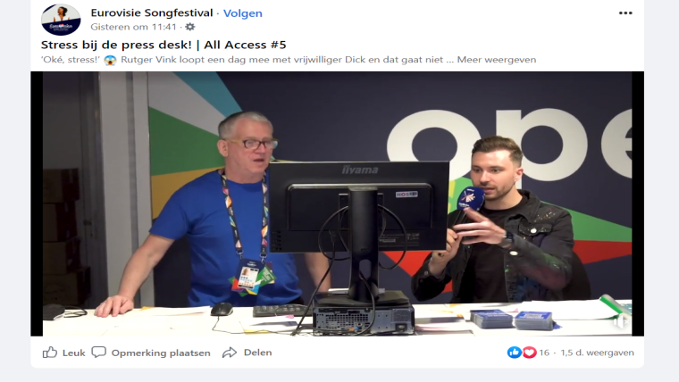 Eurovision op Facebook