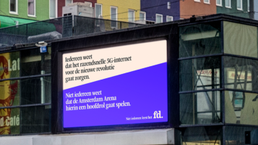 Campagne voor de krant is altijd actueel in ‘niet iedereen leest het FD’