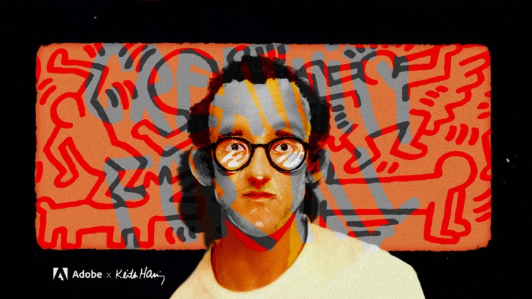 Adobe daagt nieuwe generatie creatieven uit met gedachtegoed Keith Haring