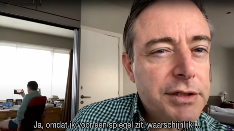 Bart de Wever tijdens zijn onderbroekinterview