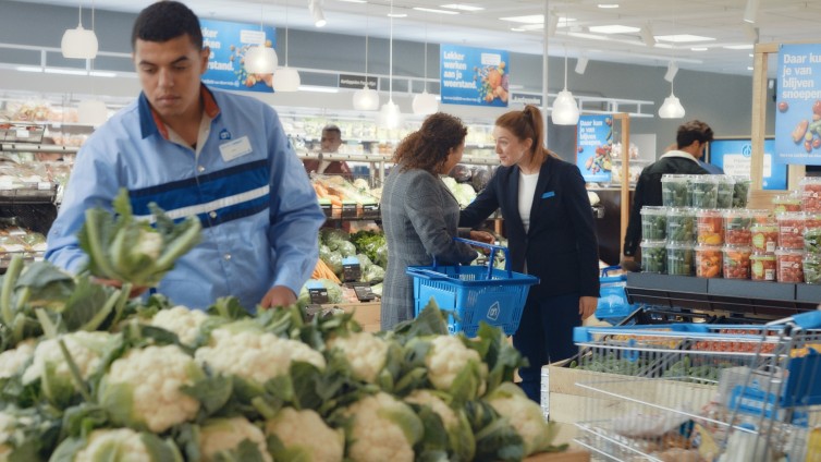 Scène uit een tv-commercial van Albert Heijn