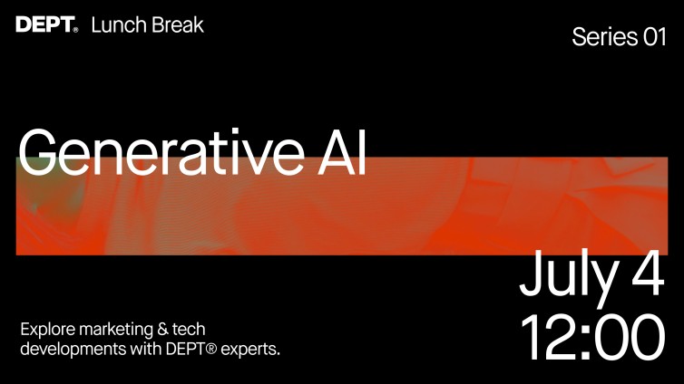 Meld je aan voor DEPT® Lunch Break: Generative AI