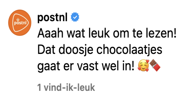 reactie postnl