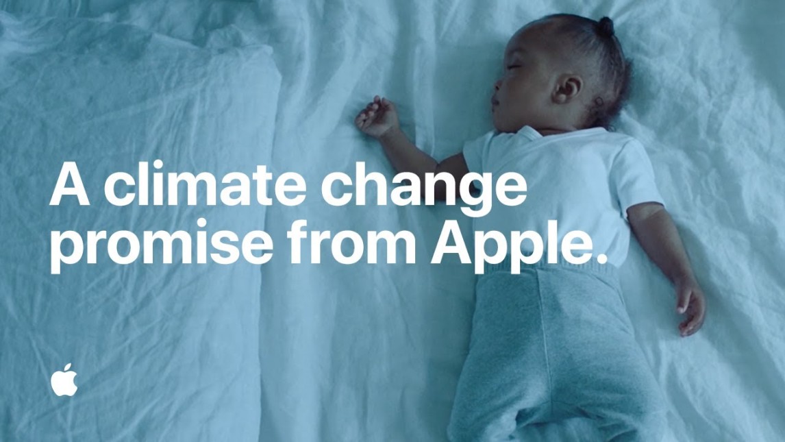 Apple belooft baby volledig klimaatneutraal te worden