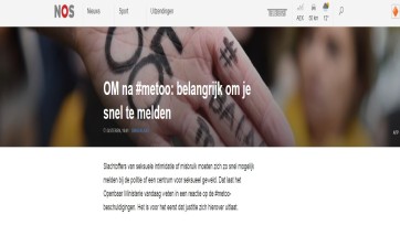 OM komt met verklaring over #metoo, NOS mist net de strekking ervan