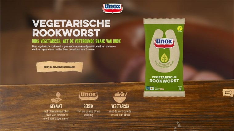 Unox vegetarische rookworst