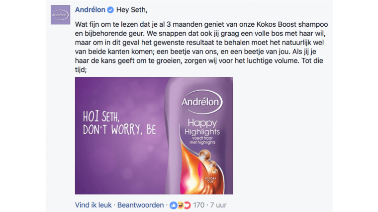 Reactie Andrelon