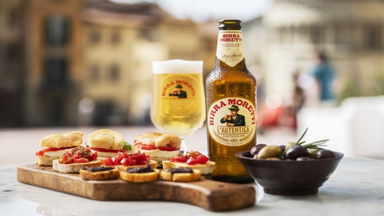 De brouwer wil Birra Moretti veelal aanbieden in combinatie met bijpassende gerechten, zowel in horeca straks als in de supermarkt.