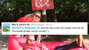 KitKat regelt Ben & Jerry's break in het Vondelpark