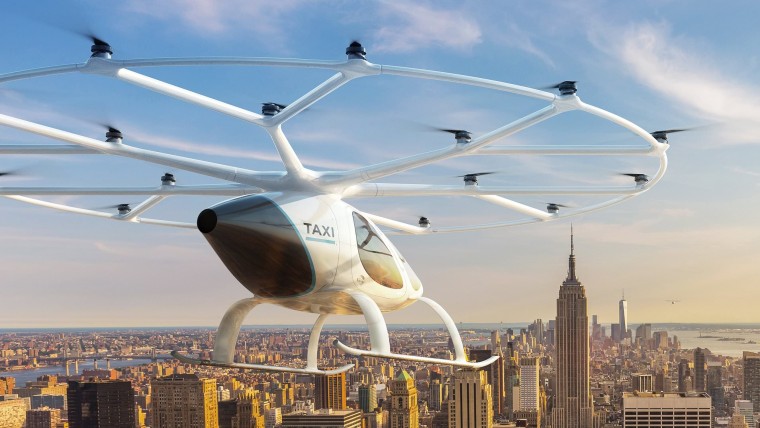 Een air taxi, of volocopter