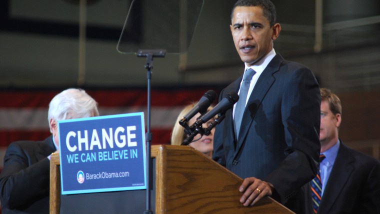 Obama op campagne