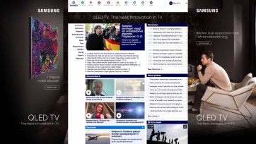 Samsung heeft gepersonaliseerde fixed homepage takeover op NU.nl