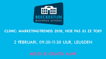 Gratis clinic: Marketingtrends 2018, hoe pas jij ze toe?