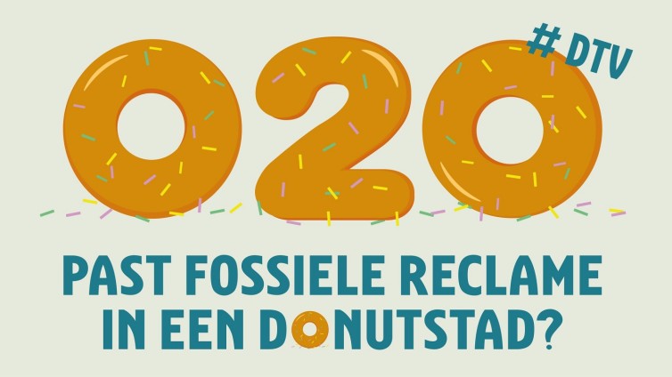 Past fossiele reclame in een donutstad?