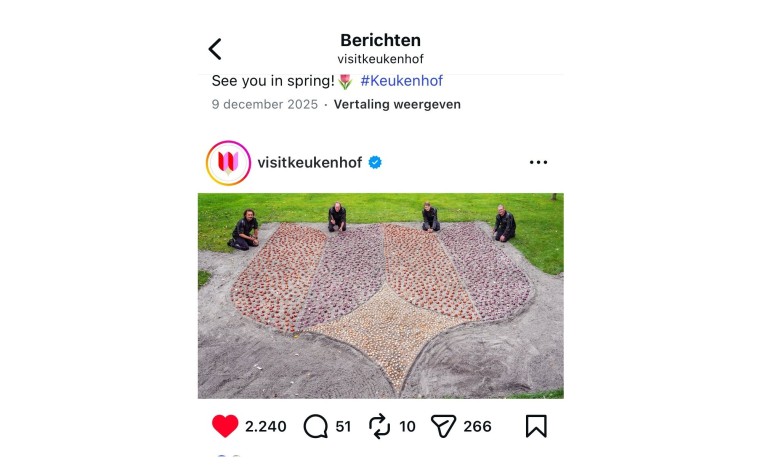 Het nieuwe logo ingeplant