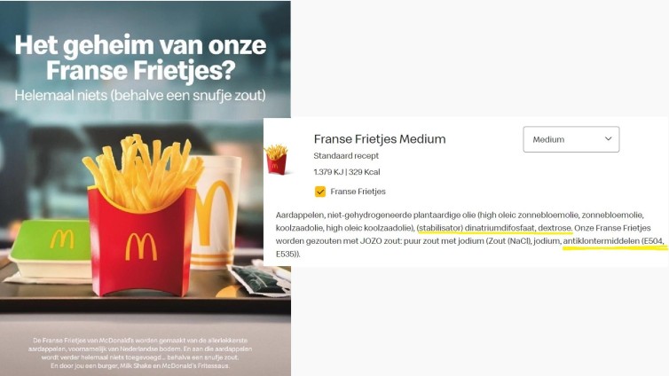 De Franse frietjes van McDonald's die wat meer bevatten dan alleen 'een snufje zout'