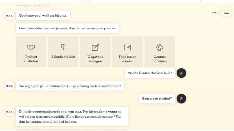 De chatbot van a.s.r.