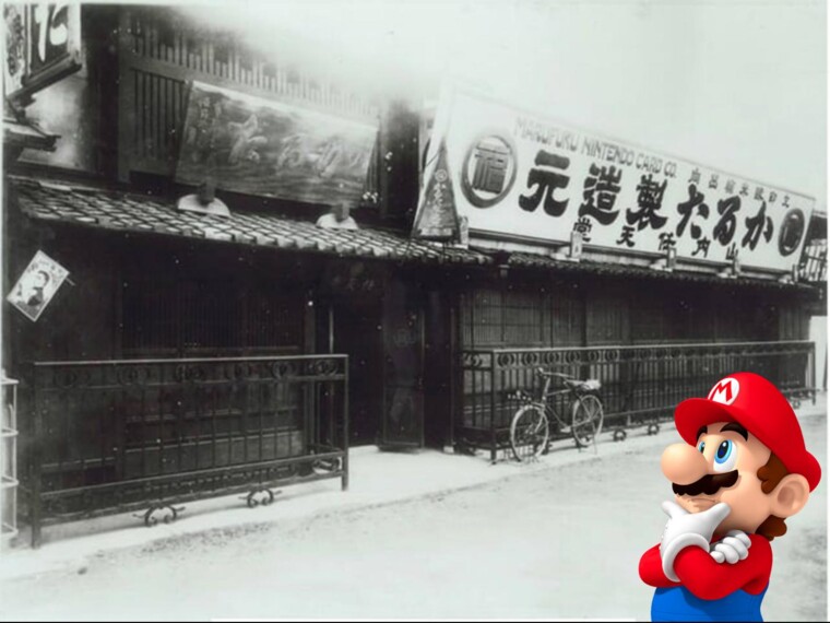 Nintendo's eerst kantoor in 1889 in Kyoto, Japan