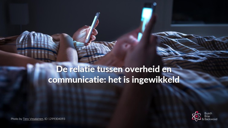 Relatie tussen overheid en communicatie is ingewikkeld