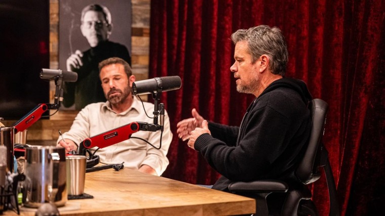 Ben Affleck en Matt Damon bij Joe Rogan