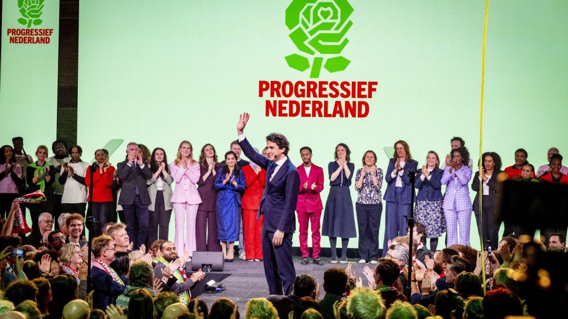 De presentatie van de nieuwe naam Progressief Nederland