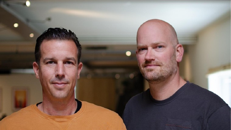 Jesse Mons (l) en Niels van Esch