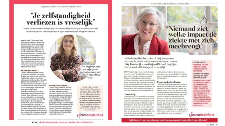 Libelle en Margriet Branded Content print