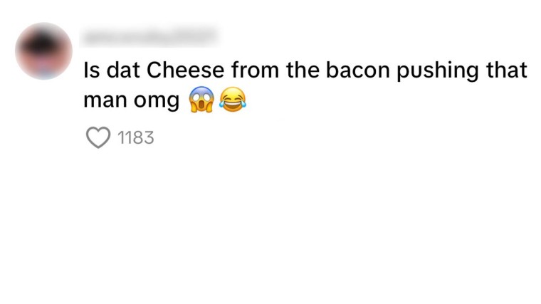 cheese from the bacon