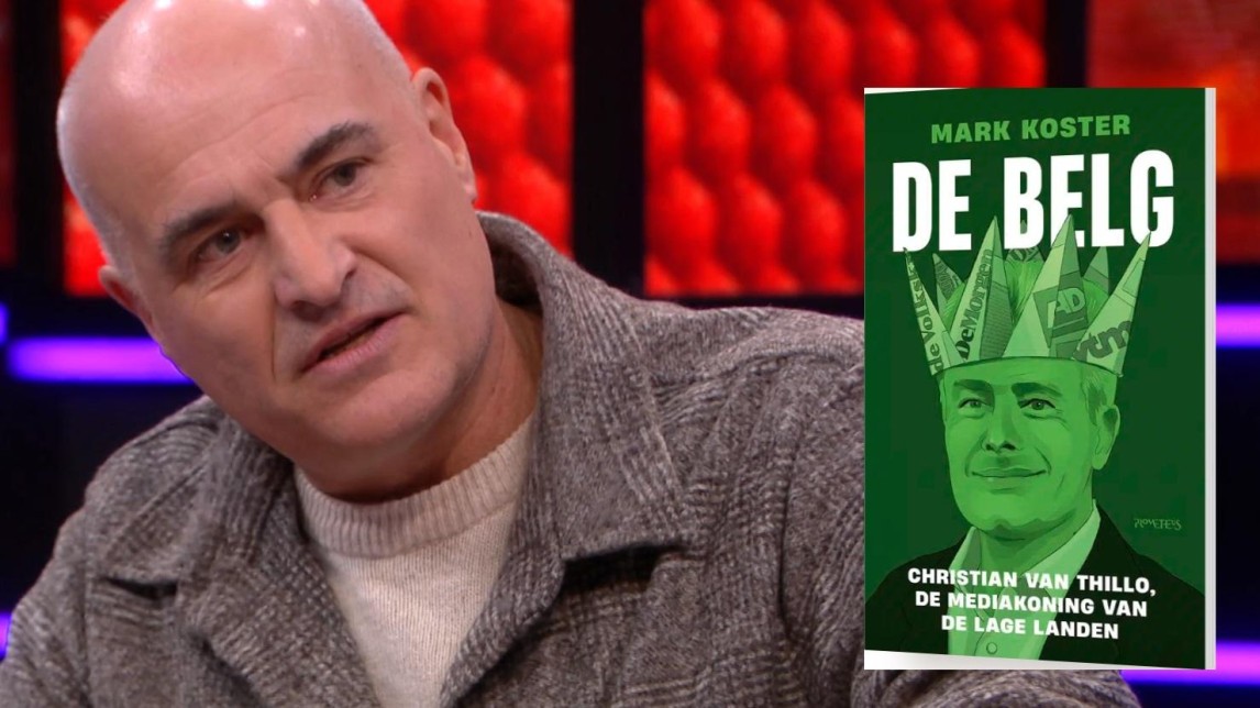 Auteur Mark Koster en zijn boek De Belg