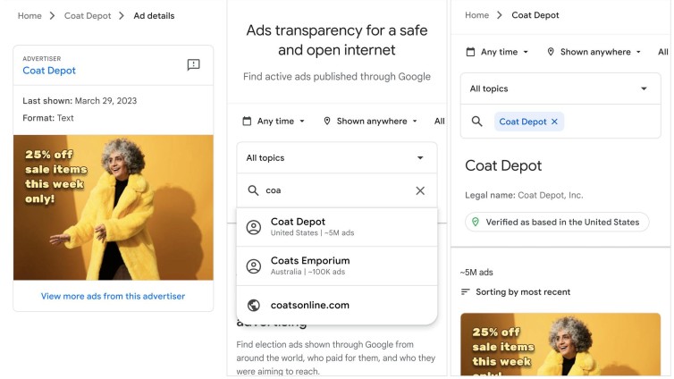 Google Ads Transparency Center