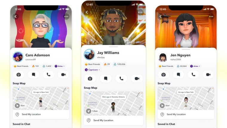 Snapchat-profielen krijgen een nieuwe look, met 3D Bitmoji