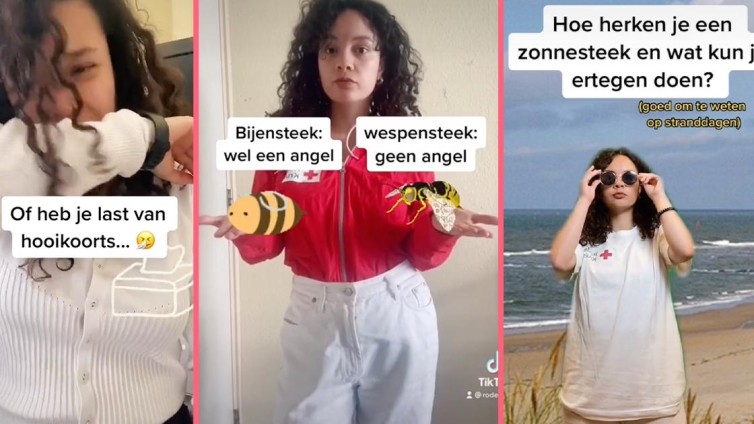 Het rode kruis op TikTok