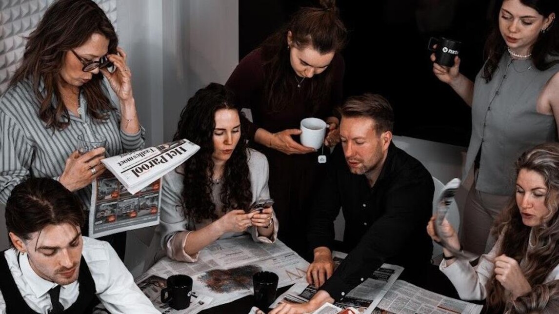 PR-professionals aan het werk bij pr-bureau Nxt Agency