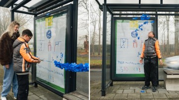 Kinderen uit Enschede laten hun stem horen via buitenreclame 