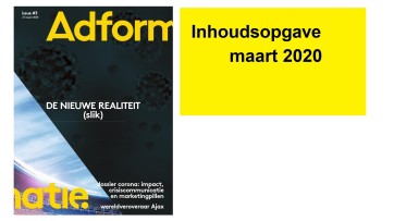 Inhoudsopgave Adformatie maart 2020