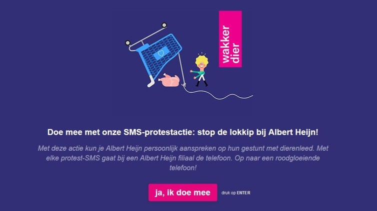 Telefoonbombardement Albert Heijn