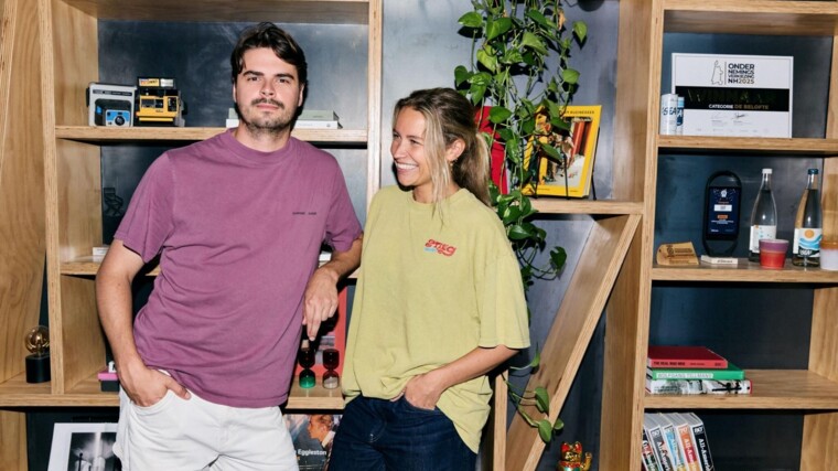 Jurriaan Kamps (oprichter Monfri) en Veerle Bens 