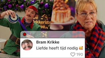 Albert Heijn zet Bram Krikke achter de kassa voor kerst en hij pakt iedereen in